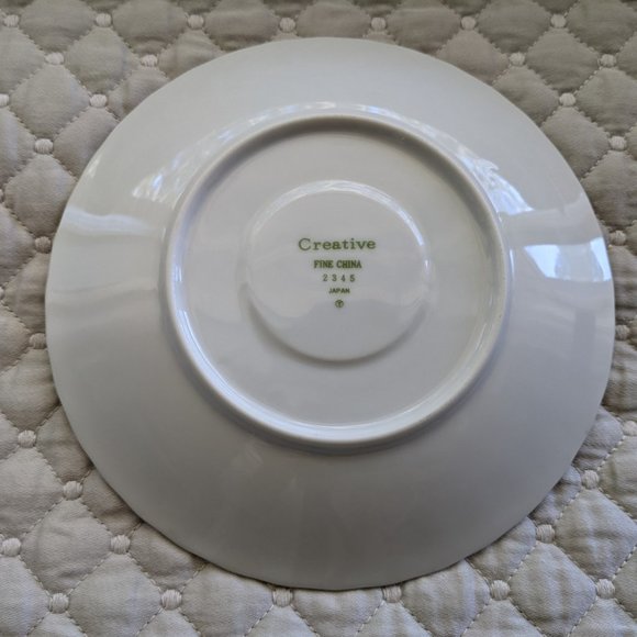 Regency Rose Tea Cup, Saucer Dessert Plate by Creative Fine China - Picture 6 of 12